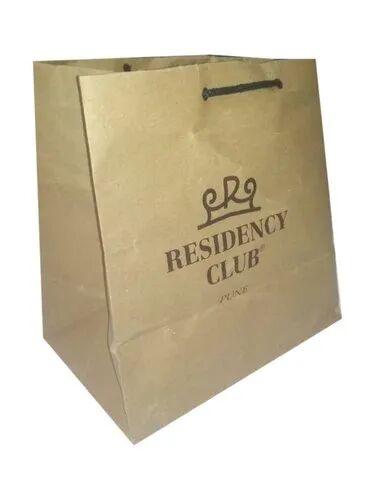 Brown Printed Residency Paper Bag