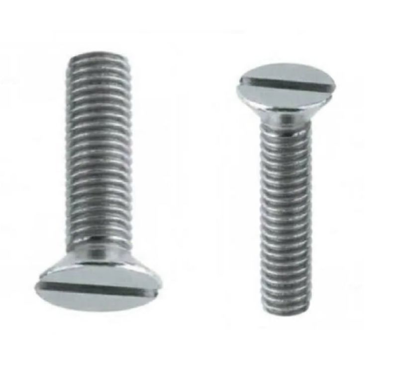 Grey Polished Stainless Steel CSK Head Screws, for Industrial, Size : Standard