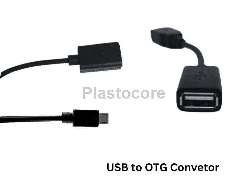 Black PVC Micro Otg Convertor
