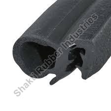 Black ISI Certified Rectangle PVC Trim Rubber Profiles, for Industrial, Size : Standard