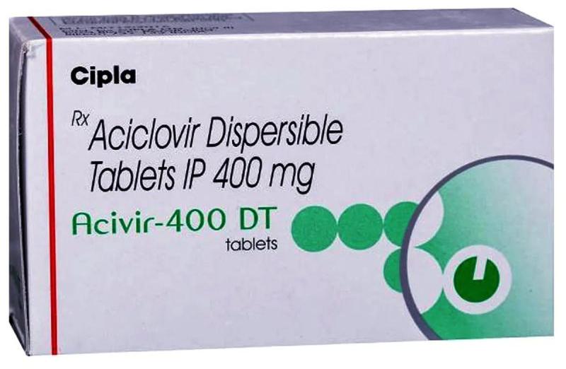 Acivir 400 DT Tablet, Composition : Acyclovir