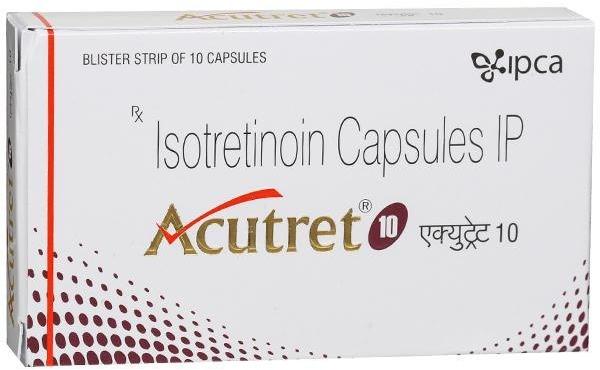 Acutret 10mg Capsules, Packaging Type : Blister