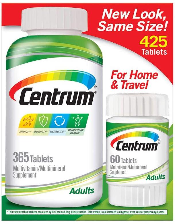 Centrum Adults Multivitamin Multimineral Tablets