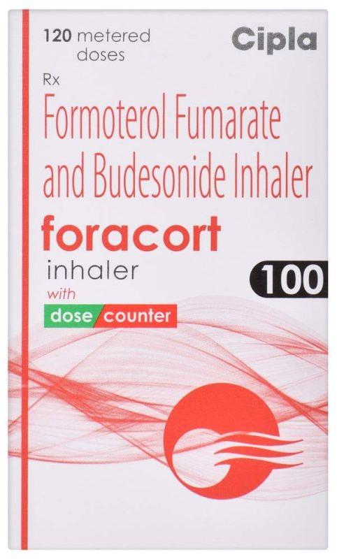 Plastic Foracort 100 Inhaler, for Asthma, Feature : Anti Bacterial, Enhanced Shelf Life, Non Harmful