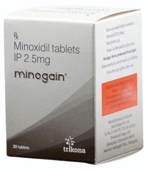 Minogain 2.5mg Tablet, for Clinical, Hospital, Grade : Medicine Grade