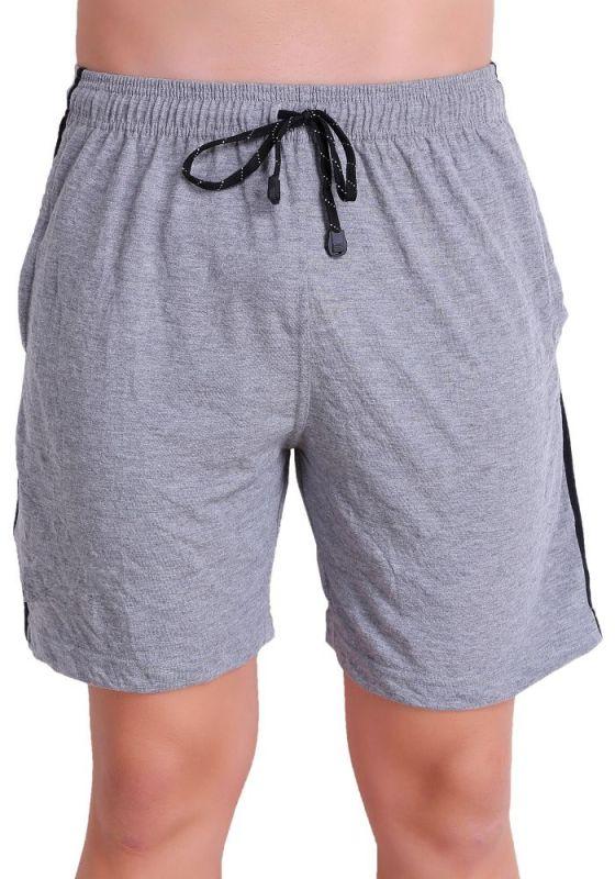 Grey Mens Plain Bermuda Shorts