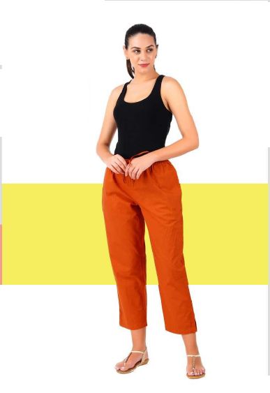 Ladies Ankle Length Parallel Pant