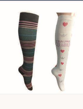 Printed Compression Stockings, Size : L