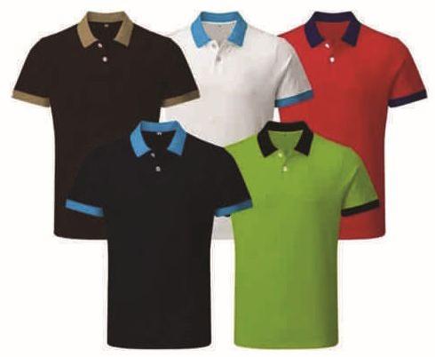 Mens Polo Neck T Shirt, Size : All Sizes