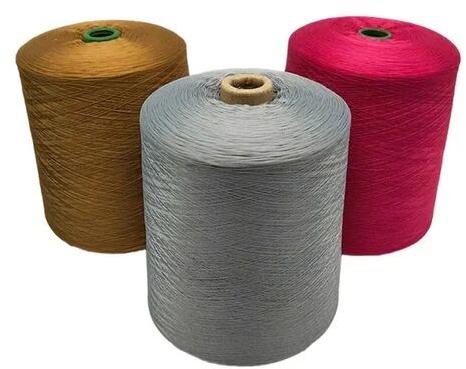 Plain Double Twist polyester yarn, for Textile Industry, Packaging Type : Roll