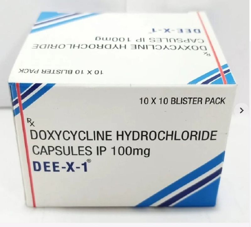 Doxycycline Hydrochloride Capsules, Packaging Size : 10x10 Pack