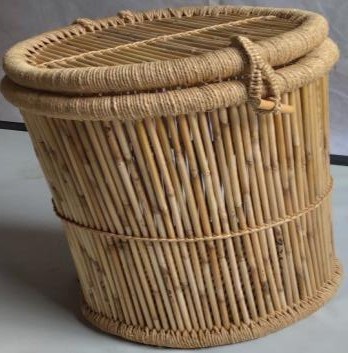 Moonj Grass Dustbin box
