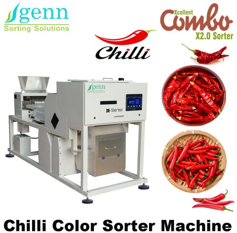 500-1000kg Chilli Color Sorter Machine, Certification : ISO 9001:2015