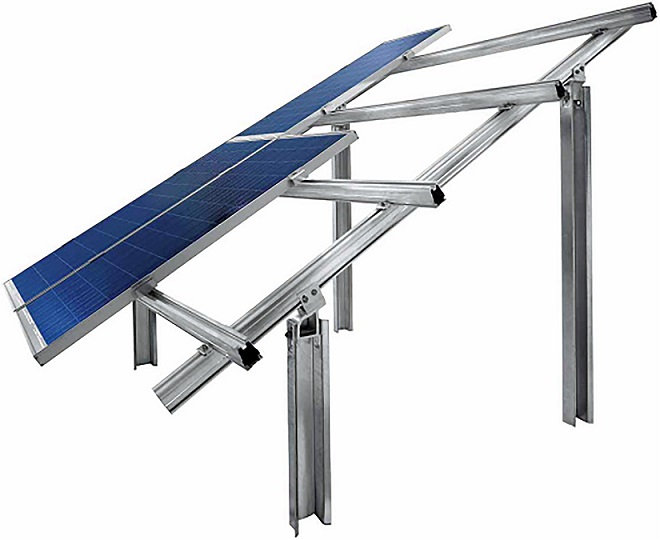Customised Aluminium Extruded Solar Rooftop Structure, Size : Standard
