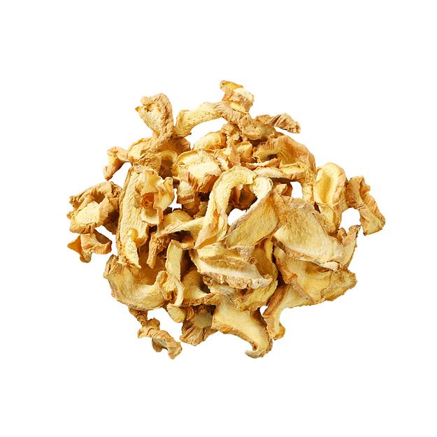Yellow Flakes Dehydrated Chopped Ginger, for Cooking, Packaging Size : 25 Kg