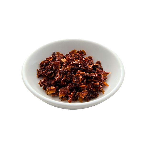 Dark Red Natural Dehydrated Tomato Flakes, Packaging Type : Bag