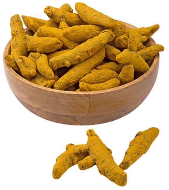 Yellow Natural Whole Turmeric Finger, for Cooking, Spices, Packaging Type : PP Bags