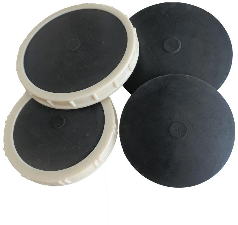 Grey Round Plastic Membrane Bubble Diffuser, for Industrial, Size : Standard