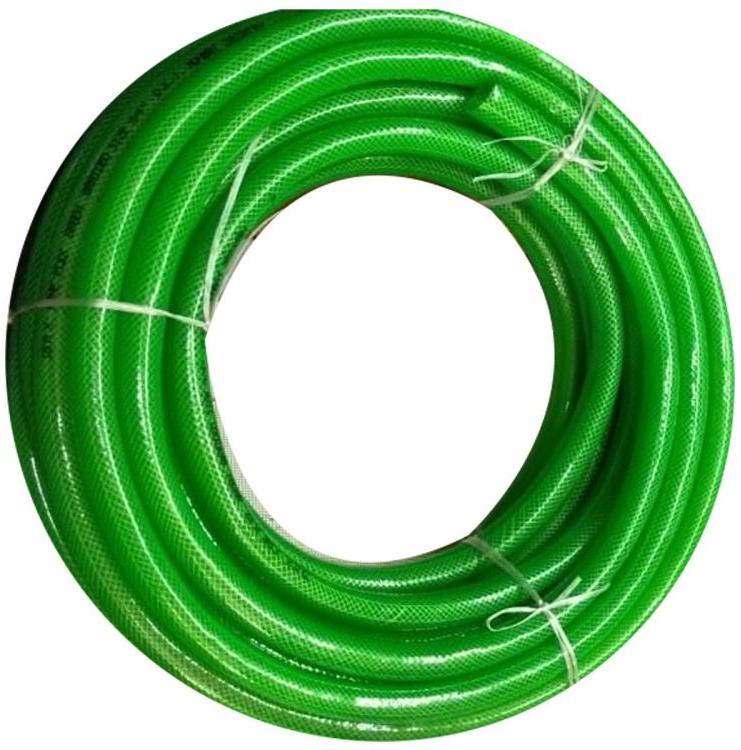 PVC Green Braided Hose Pipe, Feature : Soft