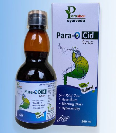 Parashar Ayurveda Para-O Cid Syrup, Packaging Type : Bottle
