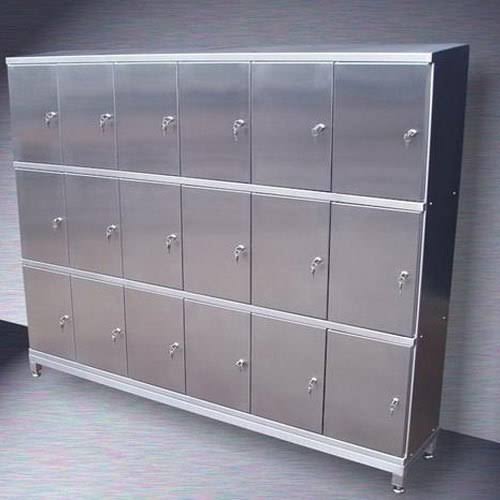 10-20Kg Polished Stainless Steel Lockers, for Industrial, Size : 72x36x27cm, 75x32x20cm, 78x36x19cm