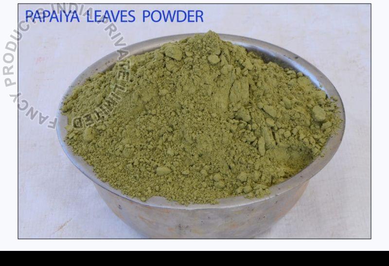 Natural Papaya Dry Leaf Powder, for Medicines Products, Color : Green