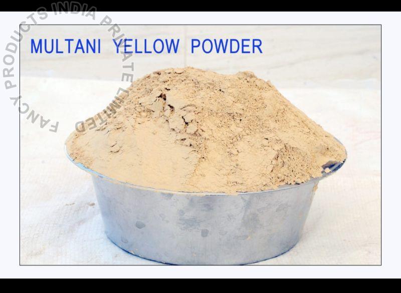 Yellow Premium Grade Multani Mitti Powder, for Blackhead Removal, Skin Care, Skin Smoothening, Skin Toning
