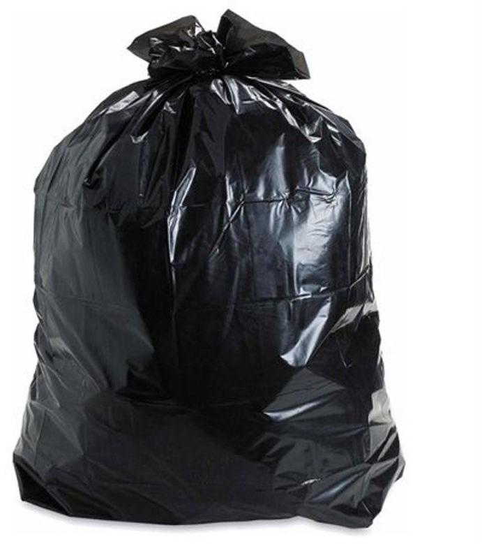 Black Plain Plastic Garbage Bags
