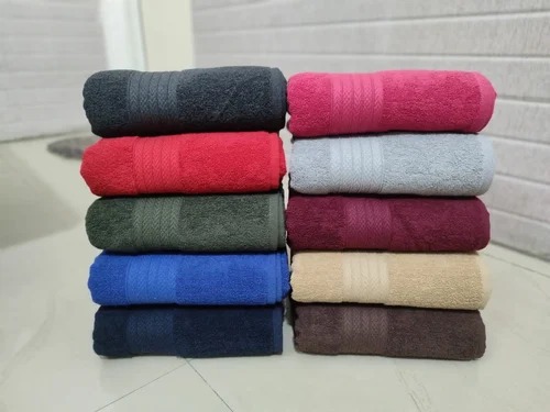Plain Dyed Cotton Bath Towel, Feature : Anti Shrink, Comfertable, Quick Dry