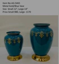 Ceramic Pewter Flower Vase, For Home Decor