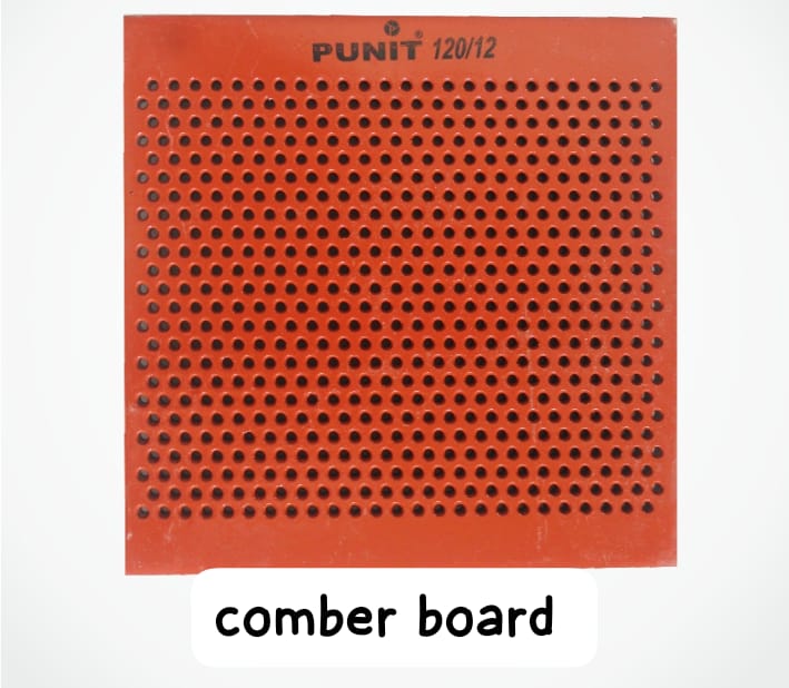 Brown Square Polished Vulcanized Fiber Comber Board, for Textile Industry
