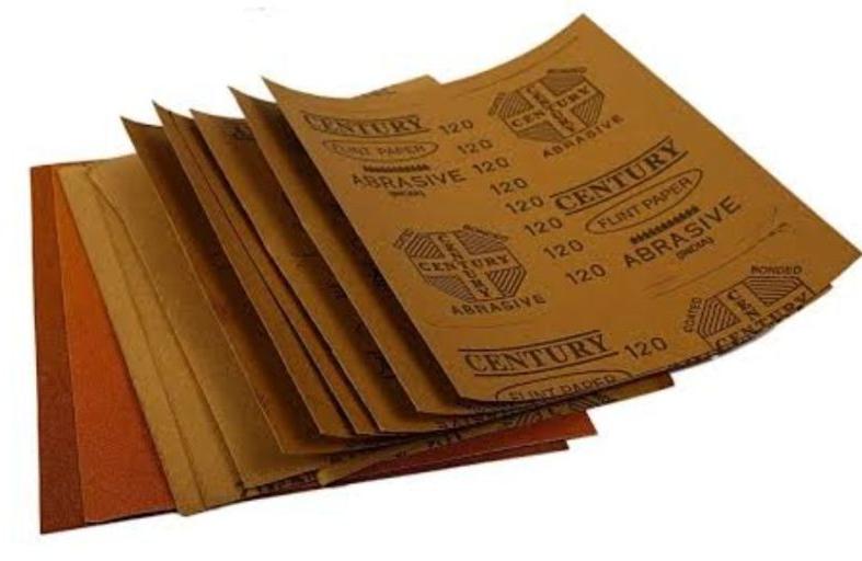 Brown Rectangular Flint Paper, for Domestic Paint, Polishing Furniture Industry, Wall, Wood