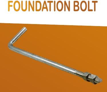 Mild Steel Polished Foundation Bolts, for Fittings, Color : Shiny Silver