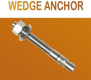 Polished Mild Steel Wedge Anchor, for Industrial Use, Feature : Corrosion Resistance, High Quality
