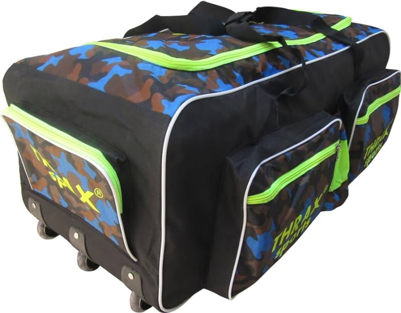 Printed Cotton Cricket Kit Bags, Shape : Rectangular