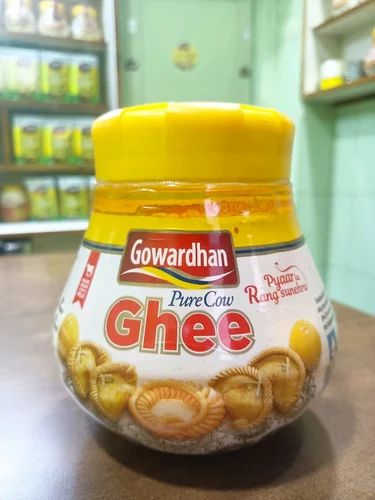 Yellow Liquid 1 Litre Gowardhan Pure Cow Ghee, for Cooking, Worship, Packaging Type : Plastic Jar