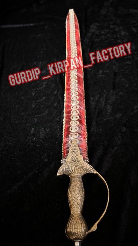 Polished Metal Gurdip Kirpan Factory Designers Straight Sword, Feature : Corrosion Proof, Fine Finishing