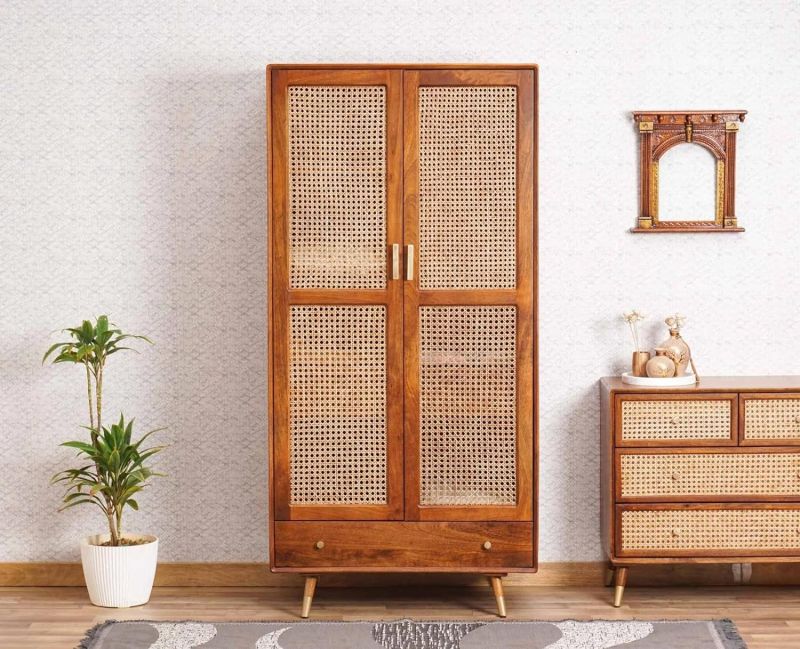 Mango Wood Double Door Wardrobe