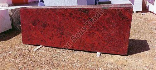 Plain Jhansi Red Granite Slab, for Vanity Tops, Kitchen Countertops, Packaging Type : Loose