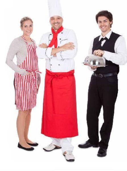 Multi Colour Cotton Restaurant Uniforms, For Bar, Hotels, Size : All Sizes