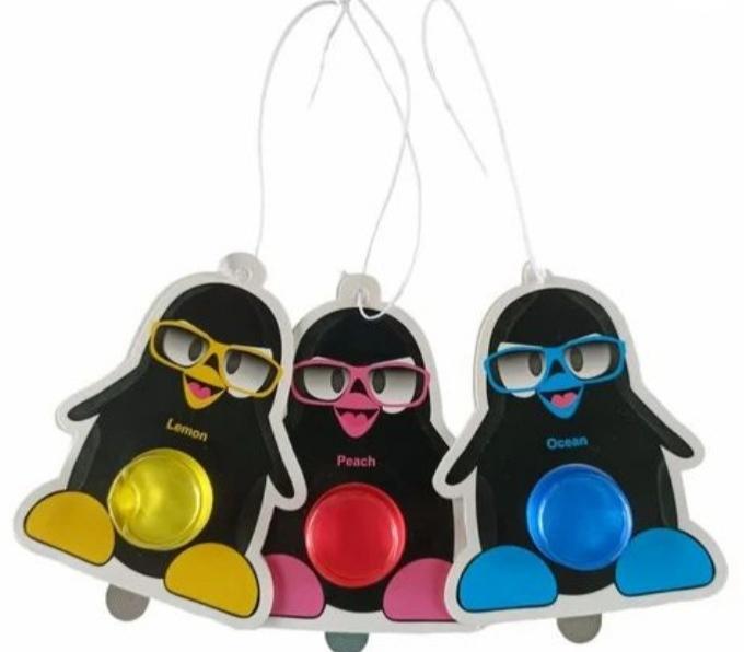 Carnival Fragrances Penguin Car Hanging Perfume, Color : Multicolor