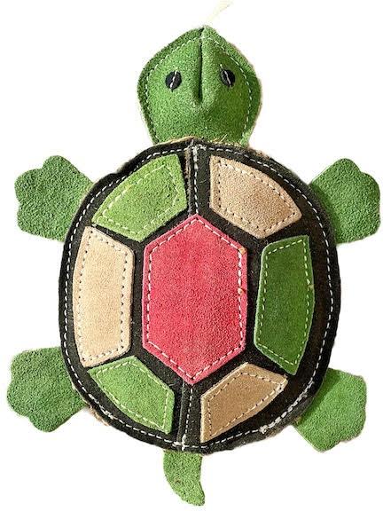 Multiple Color Turtle Jute Canvas Dog Toy