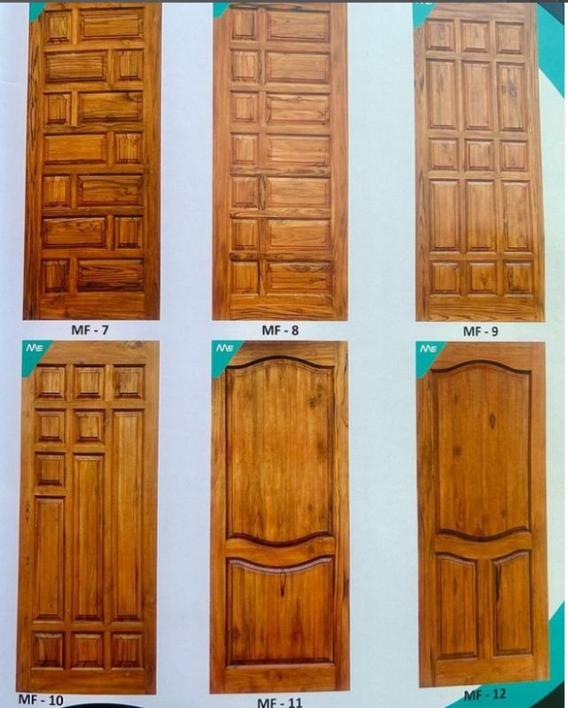 Brown Plain Polished wood doors, for Home, Office, Cabin