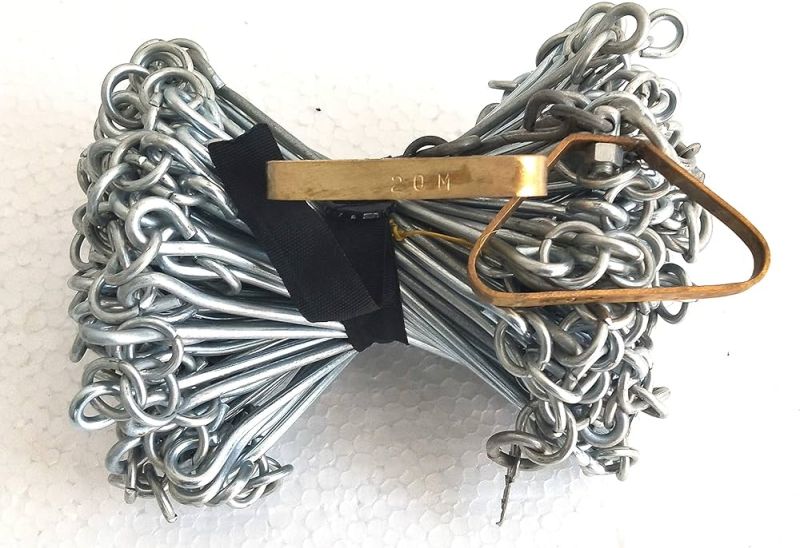 Metallic Survey Chain with brass handle