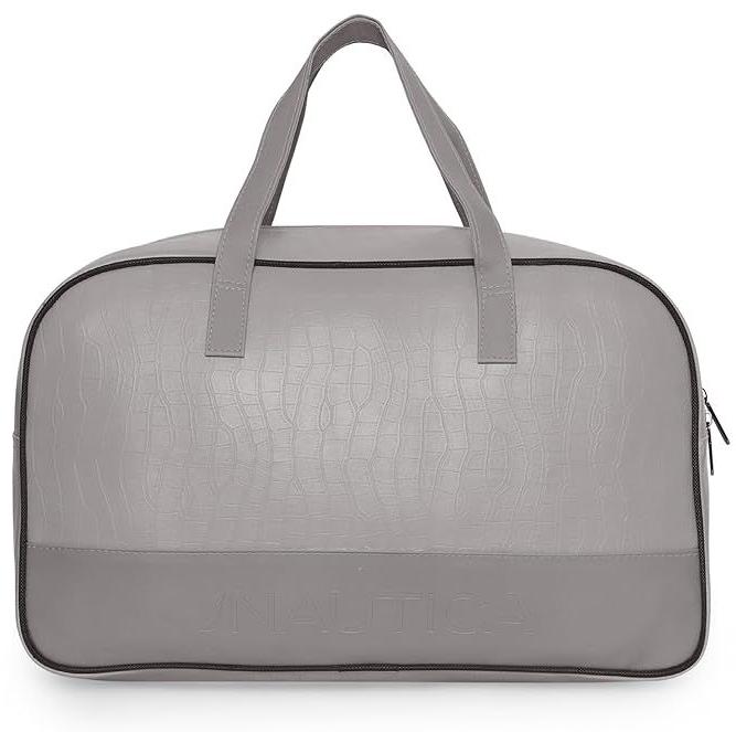 Rexine Grey Travel Bag