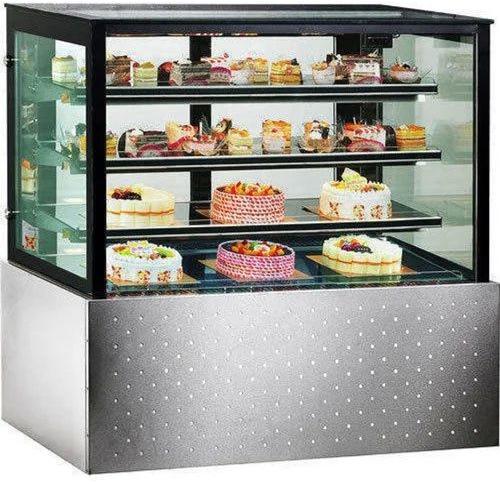 Rectangle Stainless Steel Bakery Display Counter