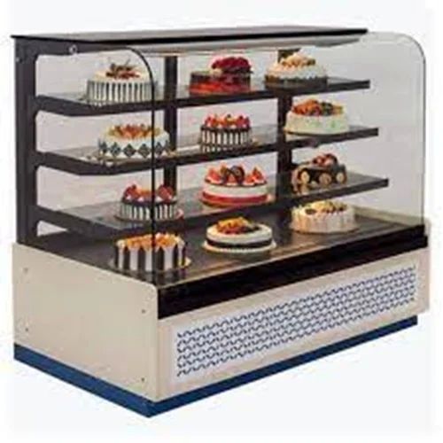 Automatic Curve Three Shelves Cake Display Counter