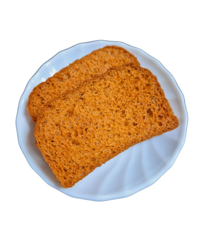 Golden Maverick Bakes Milk Rusk, for Breakfast Use, Packaging Type : Plastic Packets