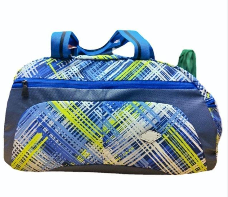 Blue(Base) Polyester Printed Luggage Bag, for Travel
