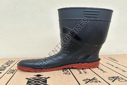 Black Industrial Safety Gum Boot, for Constructional, Gender : Male